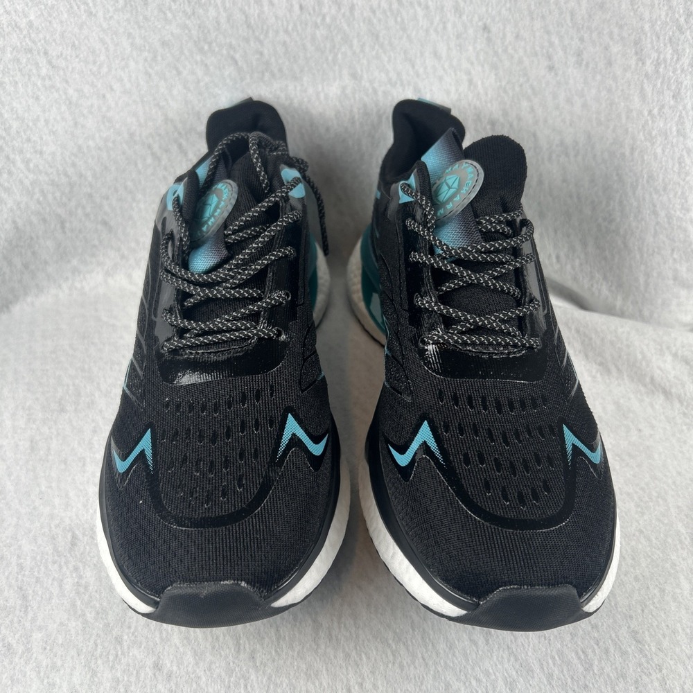 Maeharmay Running Sneakers Women Size UK 41 Black Teal Mesh Athletic Shoes US9.5